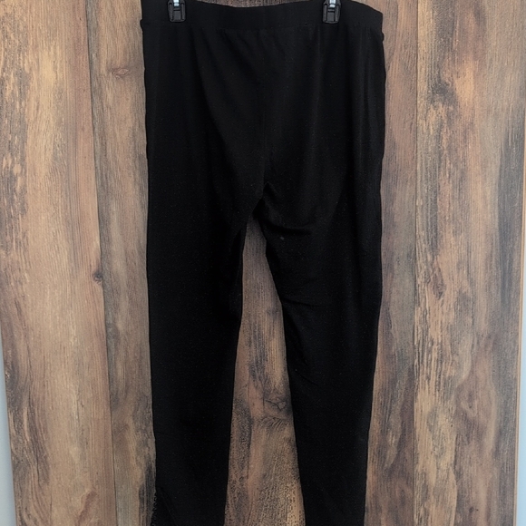 City Chic Criss Cross Side Black Leggings L -c125 - Picture 5 of 7
